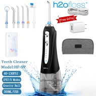 Cordless Water Flosser for Teeth IPX7 Waterproof Oral Dental Irrigator with 5 Modes 6 Jet Nozzles 30