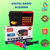 JOC RADIO SPEAKER 30 JUZUK AL QURAN RECHARGEABLE USB & MICROSD CARD RADIO QURAN ZIKIR RUQYAH AZAN