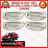 Mitsubishi Mirage G4 2019 to 2025 Door Bowl Inner and Door Handle Outer Garnish Cover Chrome 2016 20