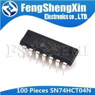 100pcs SN74HCT04N DIP-14 74HCT04 DIP SN74HCT04 DIP14 74HCT04N HEX INVERTERS IC