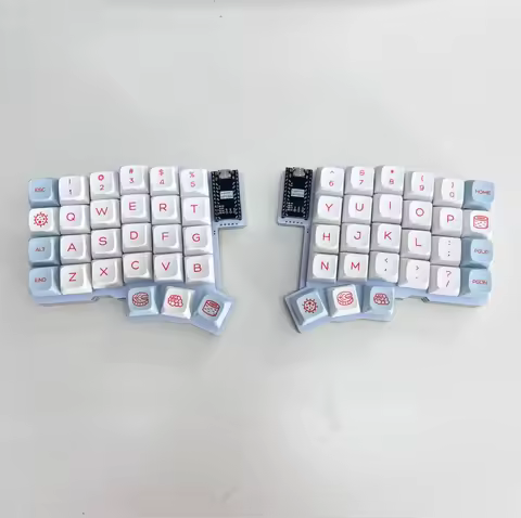 Silakka54 Wireless Split Mechanical Keyboard Customized Bluetooth Dual Mode Hot Swap Ergonomic Offic