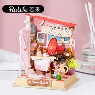 Rolife DIY Miniature House Kit : Little Warm Space ประกอบง่าย ไม่ใช้กาว ของตกแต่งหยิบเล่นได้