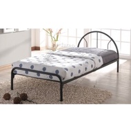 LZD Black Metal Bed Frame Single Size (Easy Self Assembly)