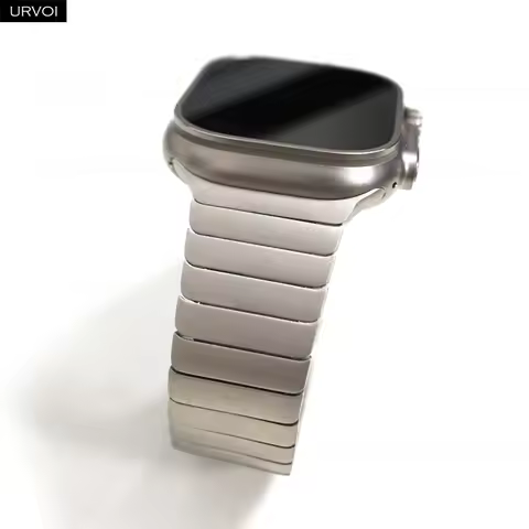 URVOI Band for Apple Watch link bracelet gen.7 Ultra 3 2 matte black series 11 10 9 8 7 SE Strap for