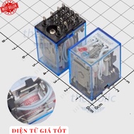 HH54P MY4NJ Intermediate Relay, Glass Relay 220VAC 3A 4PDT 14 Pins Electronic 886