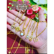 Necklace k metal material money 91 plated 24k gold