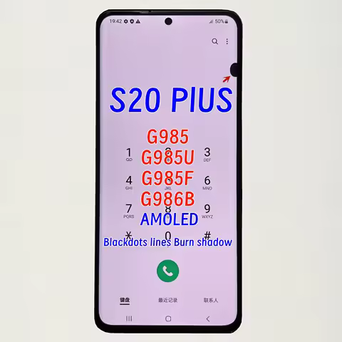 Original AMOLED Suitable For Samsung Galaxy S20 Plus LCD Display G985 G985A G985U G985F/DS LCD Displ