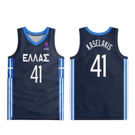 THL X EuroBasket Greece Fiba Basketball 2022 Full Sublimation Jersey Basketball - Antetokounmpo