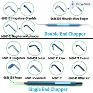 Phaco Chopper Nagahara Chopper Seibel Rosen Minardi Quick Claw Cleaver Offset 45 Ophthalmology Instr