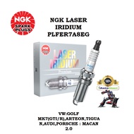 PALAM PENCUCUH KERETA PLFER7A8EG NGK LASER IRIDIUM, (4PCS) PACK VW:GOLF MK7(GTI/R),ARTEON,TIGUAN,AUD
