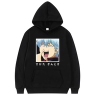 Gintama Manga Sakata Gintoki Kagura Anime Hoodie Male Coat Harajuku Men Hoodies Tee