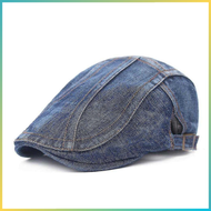 BEST SELLER JAM Topi Pet Painter Hat Flat Cap Jeans Retro Katun / Topi Petpria keren bagus murah mod