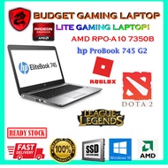 [BUDGET GAMING LAPTOP] HP PROBOOK 745 G2 / 645 G2AMD PRO A1016GB RamSSD 512GBSLIM Notebook/Laptop (USED/ Refurbished