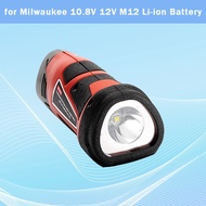 3W Electric Torch Portable Worning Light Work Lamp Flashlight LED Light for Milwaukee 10.8V 12V M12 Li-ion Battery Diving Flashlights