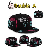 Major League Baseball New Er0 &Netflix Squid Game Korean Alphabet Embroidery Fitted Hat Unsiex Flat 