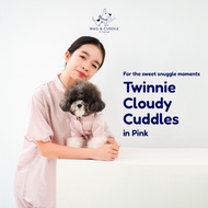 Wag & Cuddle | TWINNIE CLOUDY CUDDLES set pink - matching set mama & dog cat/ twin clothes anabul