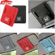 Honda Civic Leather Car Sun Visor Card Pen Holder Organizer Glasses Clip For Civic G8 G9 G10 G11 FD 