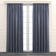 [特價]EZSO 經典塗層阻音窗簾 藍色 420x240cm以內