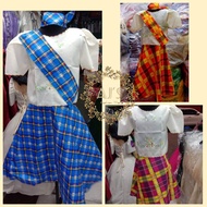 Flipiniana SET Kimona Gina w/ Patadyong checkered