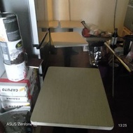 二手 咖啡廳桌子 營業用餐桌 木紋色塑合桌板 B003-1
