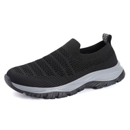 Mens Running Shoes Slip-on Walking Sneakers Lightweight Breathable Casual Soft Sole Trainers Walking