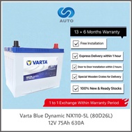 Varta 80D26L Blue Dynamic Car Battery [UP TO 13 MONTHS WARRANTY!!!] (MADE IN KOREA)[Free Installation]
