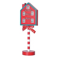 P.K.YO-Christmas LED Light Vertical Signs with LED Light for Christmas Lamp Desk Sign Stop Ornament 