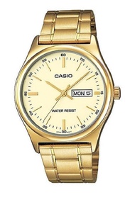 Casio นาฬิกาผู้ชาย สีทอง สายสแตนเลส รุ่น MTP-V003G-9AUDF