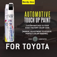 TOUCH UP PAINT PEN FOR TOYOTA COLORS SCRATCH CONCEALER PEN 040 W09 1G3 R71 218 3R3 4R8 1D6 3R0 1E7 2