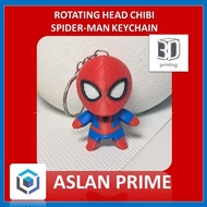 ROTATING HEAD CHIBI SPIDER-MAN MARVEL FIGURA 3D Print Printing Spiderman Spider Man Brand New Superh