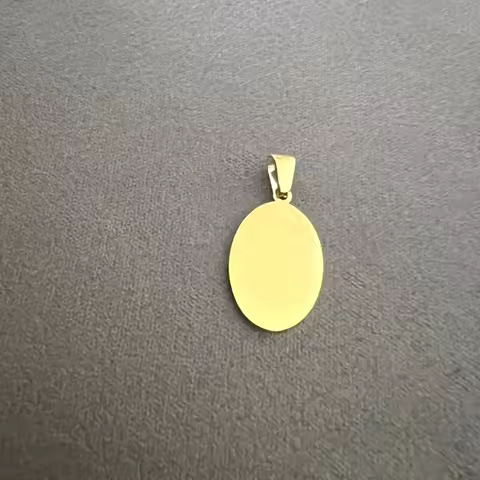 20pcs Wholesale 3Colors 304 Stainless Steel Dog Tags Pendant Oval Shape Necklace Jewelry Pet ID Dog