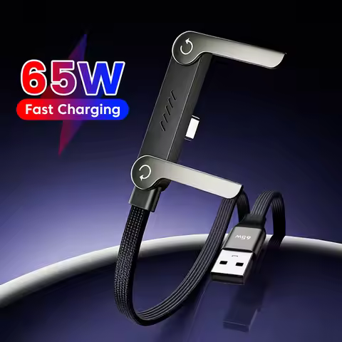 USB Type C Cable 2 In 1 Phone Holder Fast Charging USB C Cable Foldable Data C-Type C Charger Wire U