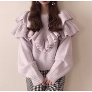 GRL RUFFLE SWEATER