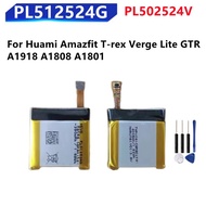 PL512524G PL502524V Baery For Huami AMAZFIT T-rex Verge Lite Gtr A1918 A1808 A1801 A1811 Smart Watch Baerie   Free Tools