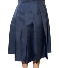 Letran Skirt School Uniform Navy Blue plain Skirt/palda (only) for Girls round pleats