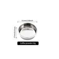 Hittime 51/58มม. 304สแตนเลส1/2 /Clean Cup ที่กรองกาแฟชาม Non-Pressized Precision Portafilter สำหรับเครื่องทำกาแฟเอสเปรสโซ่