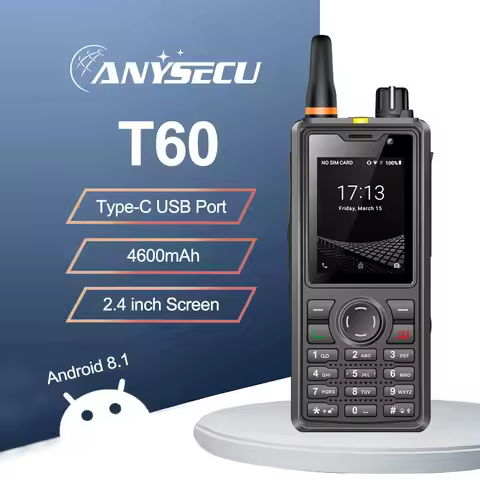 ANYSECU 4G Network Radio T60 WiFi GPS LTE WCDMA GSM POC Radio F41 Unlocked Compatible with Zello Rea