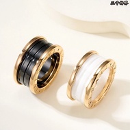 [Pull Down Details Picture] B.zero1 Four-Ring Ring Classic Must-Have Ceramic Ring.Wide & Black White