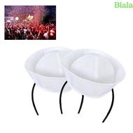 Blala Sailor Captain Hat White Captain Cap Headband Costume Hat Adults Cosplay Costume Sailor Captai