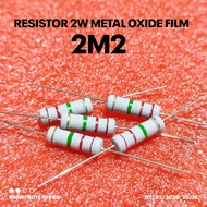 (PER 5 PIECES) RESISTOR 2W 2WATT 2M2 2.2M 2.2 M MEGA CF 5% ROHS