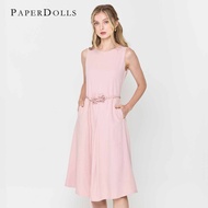 Paperdolls Ayleen Sleeveless Dress with Flower Belt