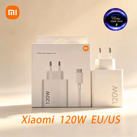 Original Xiaomi 120W EU/US Turbo Charger 6A 1M Type C Cable For Redmi Note 14 13 12T 11T Pro Mi 13T 