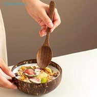 Auspiciousrui Coconut Bowl Natural Wooden Handmade Acai Bowl with Spoon Eco Friendly Tableware for S