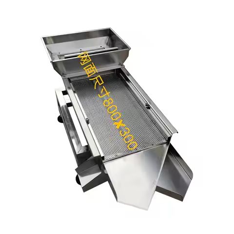 Food screening machine double-layer screen 30 * 80cm vibrating screen electric large particle materi