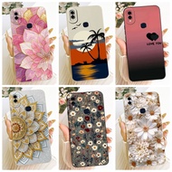 Phone Case For Vivo V9 1723 Y 85 V 29 Youth 1726 1727 Case 6.3'' Soft Luxury flower Matte Silicone B