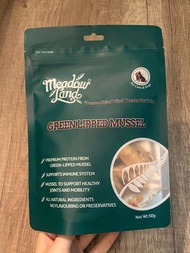 面交/郵寄 全新！Meadow Land Green Lipped Mussels 新西蘭 凍乾青口 綠唇貝 貓狗零食 50g 保養關節 必備