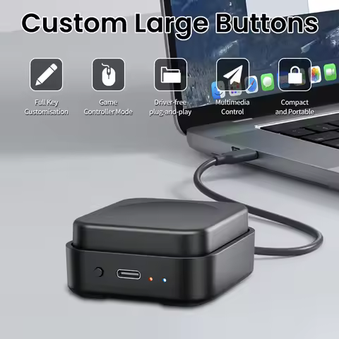 Custom Keyboard Shortcuts Customizable Volume Up/Down Buttons Tri-Mode Keyboard Supports Windows and
