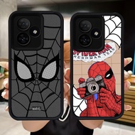 Q44 Spider-man soft Casing for Realme C63 C55 C67 Narzo 50A Prime GT 6 C51 C53 Note 50 C31 C35 60 C3