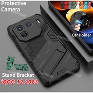 iQOO 12 2023 Shockproof Phone Case For iQOO 12 5G iQOO12 11 iQOO11 4G 5G 2023 Casing 3D Armor Stand 
