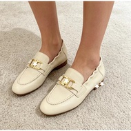 Women's Horsebit Buckle Mule Sandals - Flat Shoes  fm